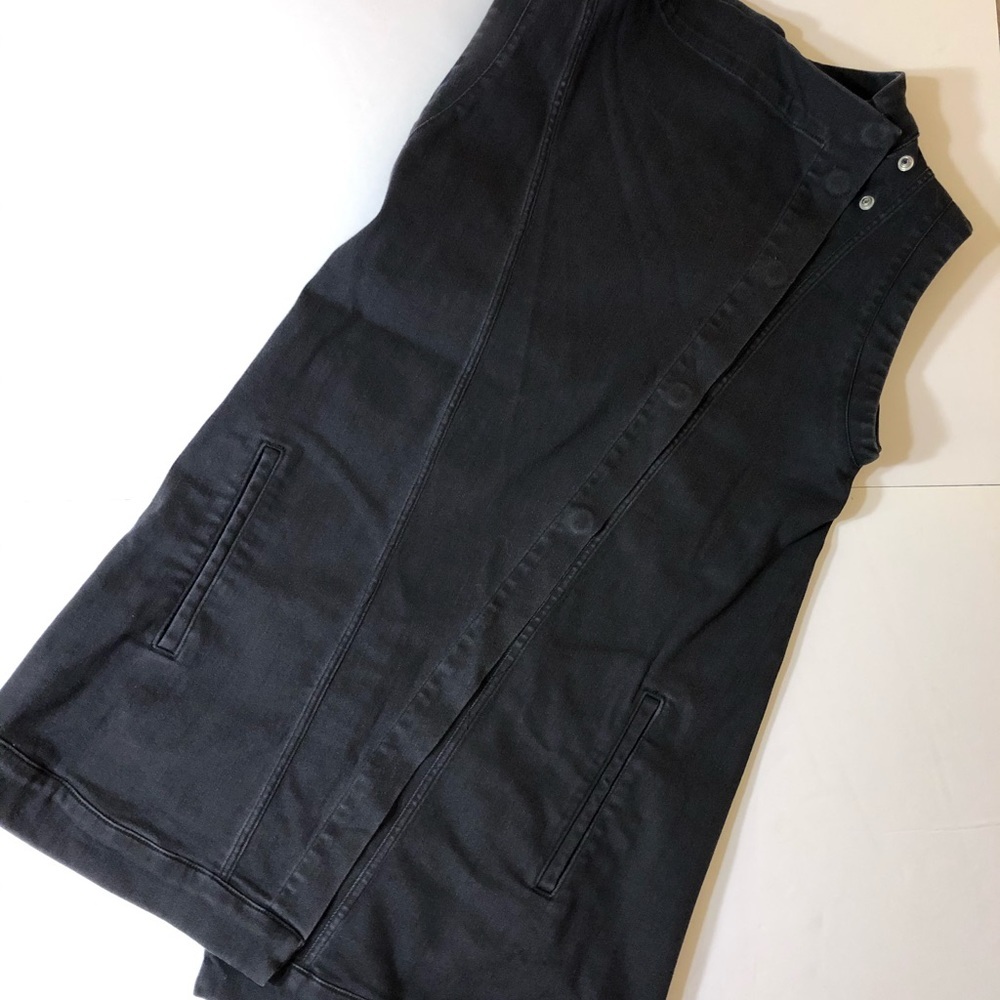 Rare NWT Fine by Superfine Black denim Raven Vest‎ - Picture 5 of 12